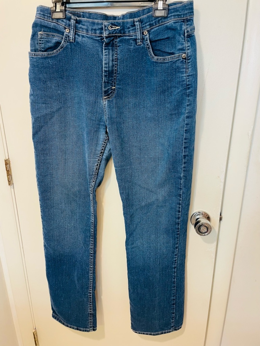 Lee Indigo Women's Relaxed Fit Straight Leg Jeans sz 16M womens